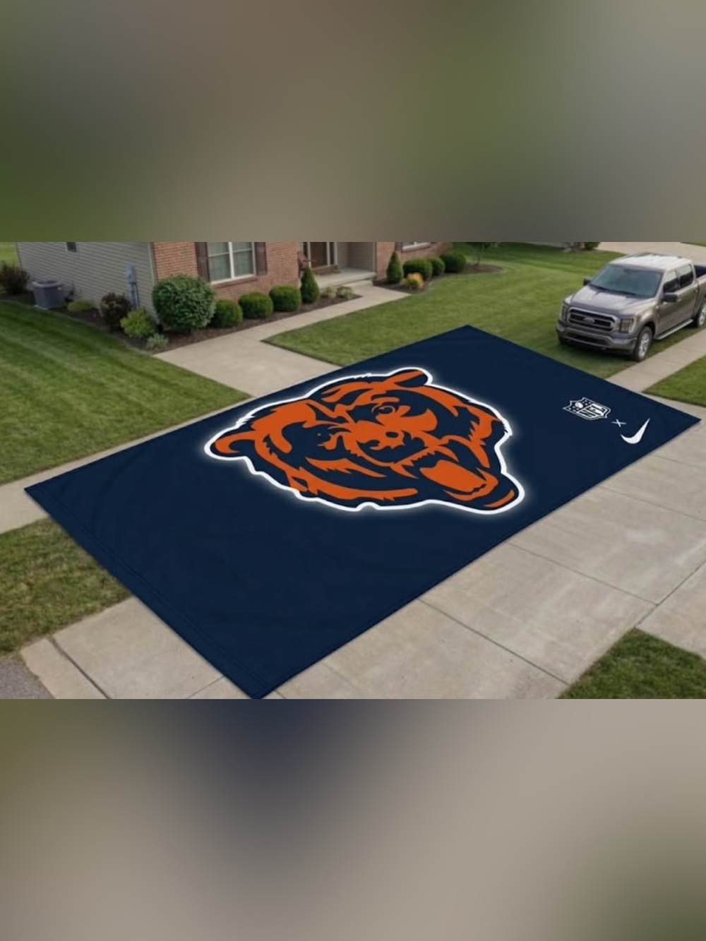 Chicago Bears Navy Blue 14 Feet x 9 Feet Flag Banner